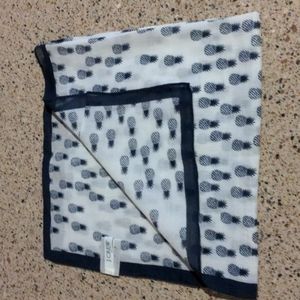 J. CREW Lucky Pineapple SCARF
